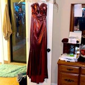 Strapless Party Time Prom/Special Event High Split Dress